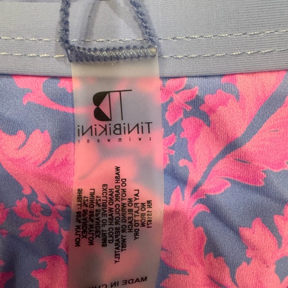 TiniBikini Vibrant Blue and Pink Bikini Set - Picture 2 of 5